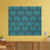 Toile Geo Step extérieur | Motif Turquoise foncé (Insitu(Salon))