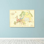 Toile Géological Map of Europe (Insitu (Plancher de Bois))