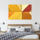 Toile Geometría Solar: Abstracción en Tonos Cálidos (Insitu(Chambre))