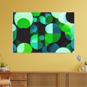 Toile Geometría Verde Vibrante (Insitu(Salon))