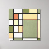 Toile Geometric Harmony – Earth Zen Canvas Print (Recto)