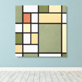 Toile Geometric Harmony – Earth Zen Canvas Print (Insitu (Plancher de Bois))