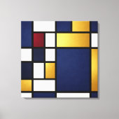 Toile Geometric Harmony – Midnight Luxury Canvas Print (Recto)