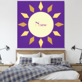 Toile Geometric Sun Circle Thunder_Cove (Insitu(Chambre))