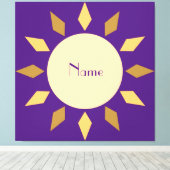 Toile Geometric Sun Circle Thunder_Cove (Insitu (Plancher de Bois))