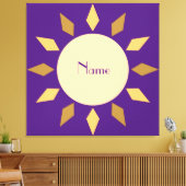 Toile Geometric Sun Circle Thunder_Cove (Insitu(Salon))