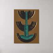 Toile Geometric Vertical Abstract Composition (Recto)