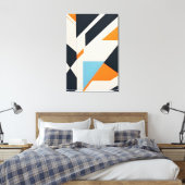 Toile Géométrie Abstraite Superposée (Insitu(Chambre))