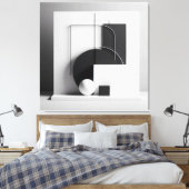 Toile Géométrie de présence raffinée (Insitu(Chambre))