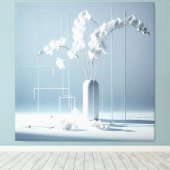Toile Géométrie d'orchidée (Insitu (Plancher de Bois))