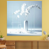 Toile Géométrie d'orchidée (Insitu(Salon))