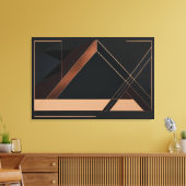 Toile Géométrie minimaliste en cuivre (Insitu(Salon))