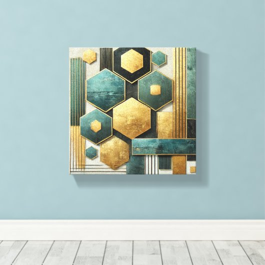 Toile Géométrie moderne (Insitu (Plancher de Bois))