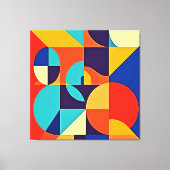 Toile Géométrie moderne colorée (Recto)