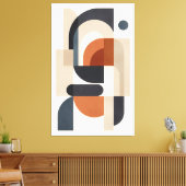 Toile Géométrie silencieuse en équilibre (Insitu(Salon))