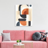 Toile Géométrie silencieuse en équilibre (Insitu(Salon))