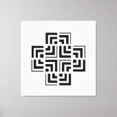 Toile Géométrie structurée | Moderne (Recto)