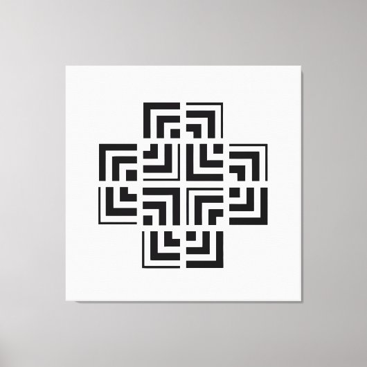 Toile Géométrie structurée | Moderne (Recto)
