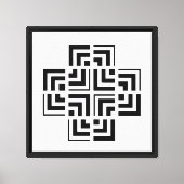Toile Géométrie structurée | Moderne (Recto)