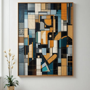 Toile Géométrie urbaine moderne