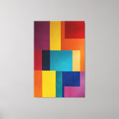 Toile Géométrie vive (Recto)