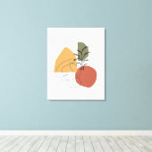 Toile Géométrique, Abstraite, Minimale, Moderne, Pastel (Insitu (Plancher de Bois))