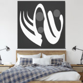 Toile géométrique abstraite moderne (Insitu(Chambre))