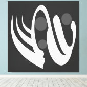 Toile géométrique abstraite moderne (Insitu (Plancher de Bois))