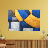 Toile Géométrique Industriel (Insitu(Salon))