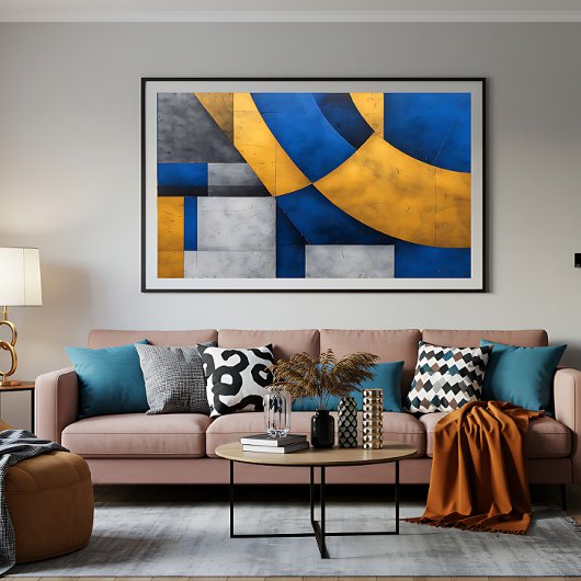 Toile Géométrique Industriel