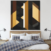 Toile Géométrique Moderne Minimaliste Gras (Insitu(Chambre))