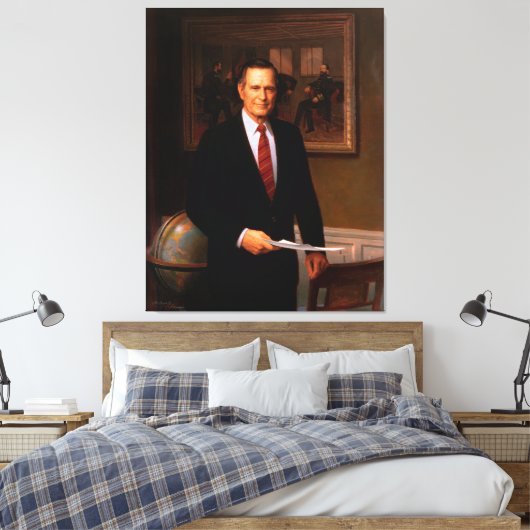 Toile GEORGE HERBERT WALKER BUSH par Herbert Abrams (Insitu(Chambre))