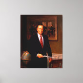 Toile GEORGE HERBERT WALKER BUSH par Herbert Abrams (Recto)