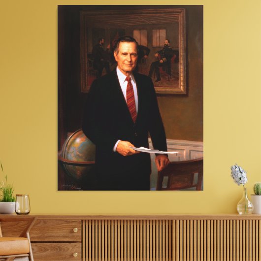 Toile GEORGE HERBERT WALKER BUSH par Herbert Abrams (Insitu(Salon))
