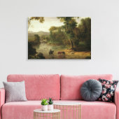 Toile George Inness - Traverser la Ford (Insitu(Salon))