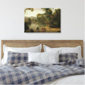 Toile George Inness - Traverser la Ford (Insitu(Chambre))