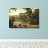 Toile George Inness - Traverser la Ford (Insitu (Plancher de Bois))