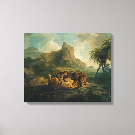 Toile George Stubbs | Leopards at Play, c.1763-8 (Recto)