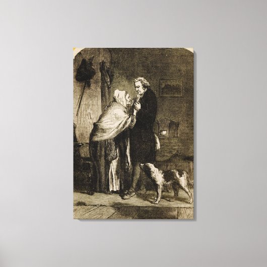 Toile George Washington et sa mère (Recto)