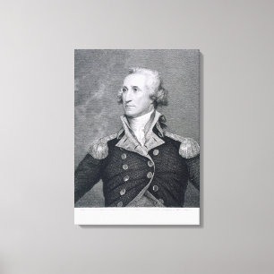 Toile George Washington, gravé par brun Durand de