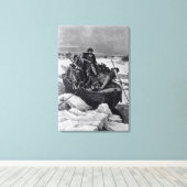 Toile George Washington traversant la rivière Delaware (Insitu (Plancher de Bois))
