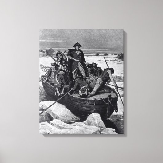 Toile George Washington traversant la rivière Delaware (Recto)
