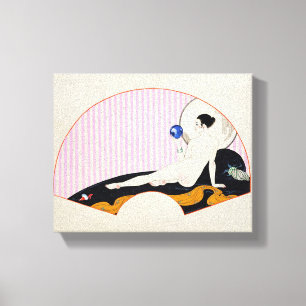 Toile Georges Barbier - Odalisque Avec Boule De Cristal