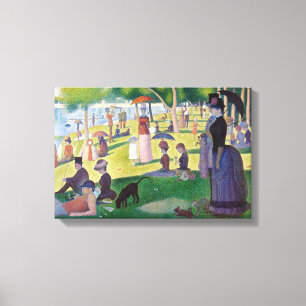 Toile Georges Seurat - Un dimanche après-midi à l'Île de