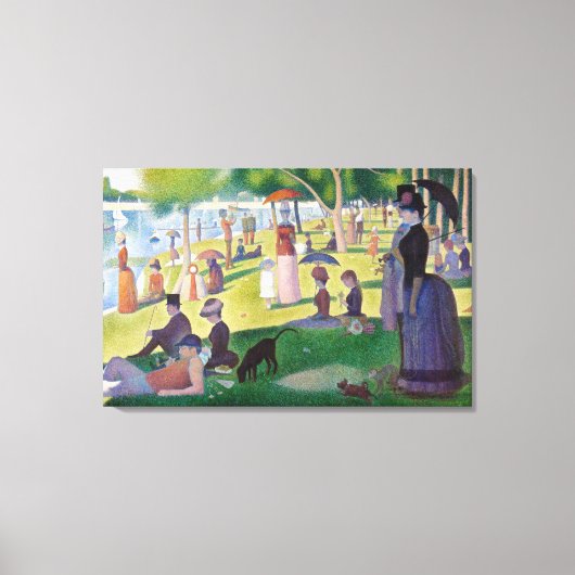 Toile Georges Seurat - Un dimanche sur La Grande Jatte (Recto)