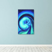 Toile Georgia O'Keeffe - Bleu I (Insitu (Plancher de Bois))