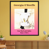 Toile Georgia O'Keeffe : Crâne de vache et Rose de Calic (Insitu(Salon))