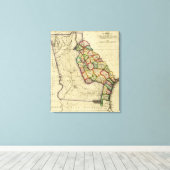 Toile GéorgieCarte panoramiqueGéorgie (Insitu (Plancher de Bois))