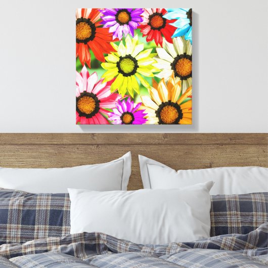 Toile Gerbera fleurs colorées (Insitu(Chambre))