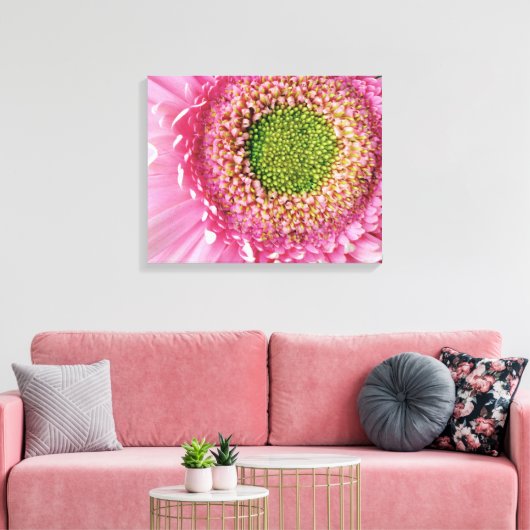 Toile Gerbera rose (Insitu(Salon))